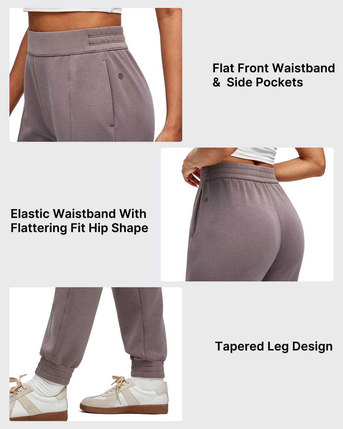 G4Free Activewear - Smoofit Elastic Waist Pull Pockets Joggers Pants -GF25D552AF-XS-GF25D553AF-XS-GF25D554AF-XS-GF25D552AA-S-GF25D553AA-S