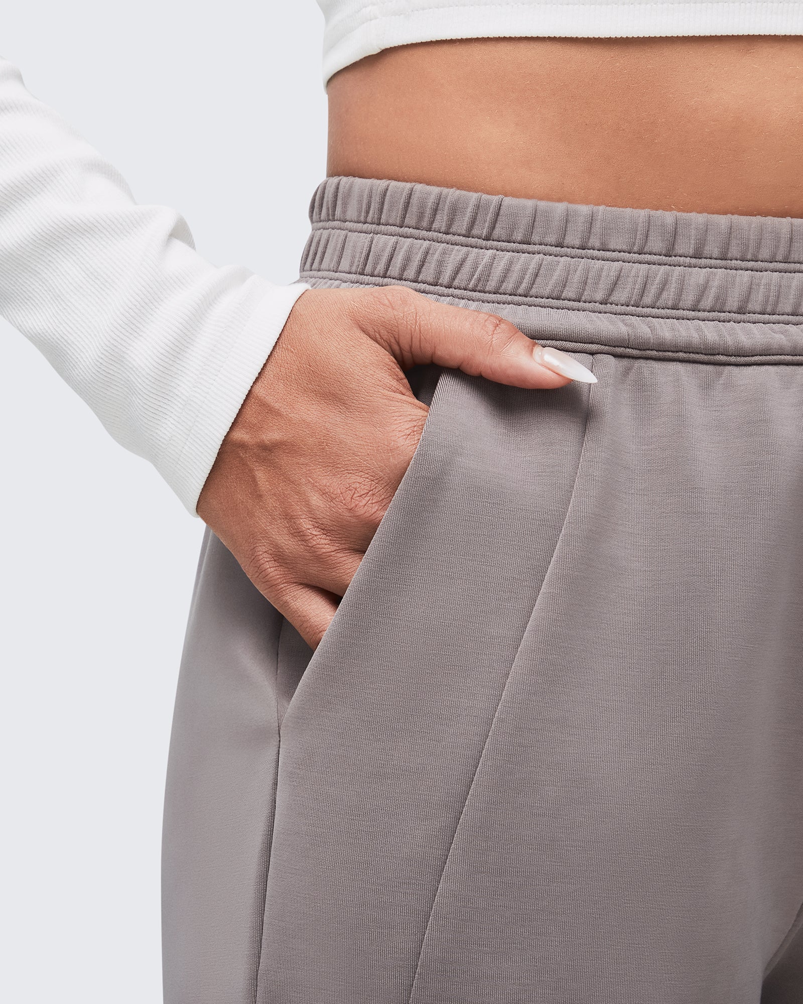 G4Free Activewear - Smoofit Elastic-Waist Wide Leg Sweatpants 27'' -GF25J509AA-S-GF25J509AB-M-GF25J509AC-L-GF25J509AD-XL-GF25J509AE-XXL