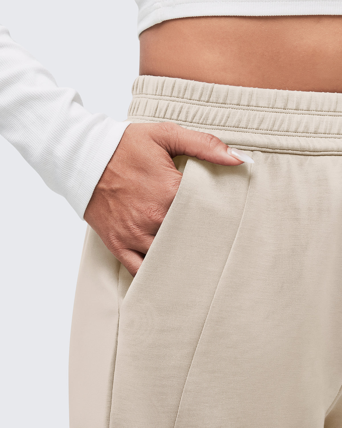 G4Free Activewear - Smoofit Elastic-Waist Wide Leg Sweatpants 27'' -GF25J509AA-S-GF25J509AB-M-GF25J509AC-L-GF25J509AD-XL-GF25J509AE-XXL