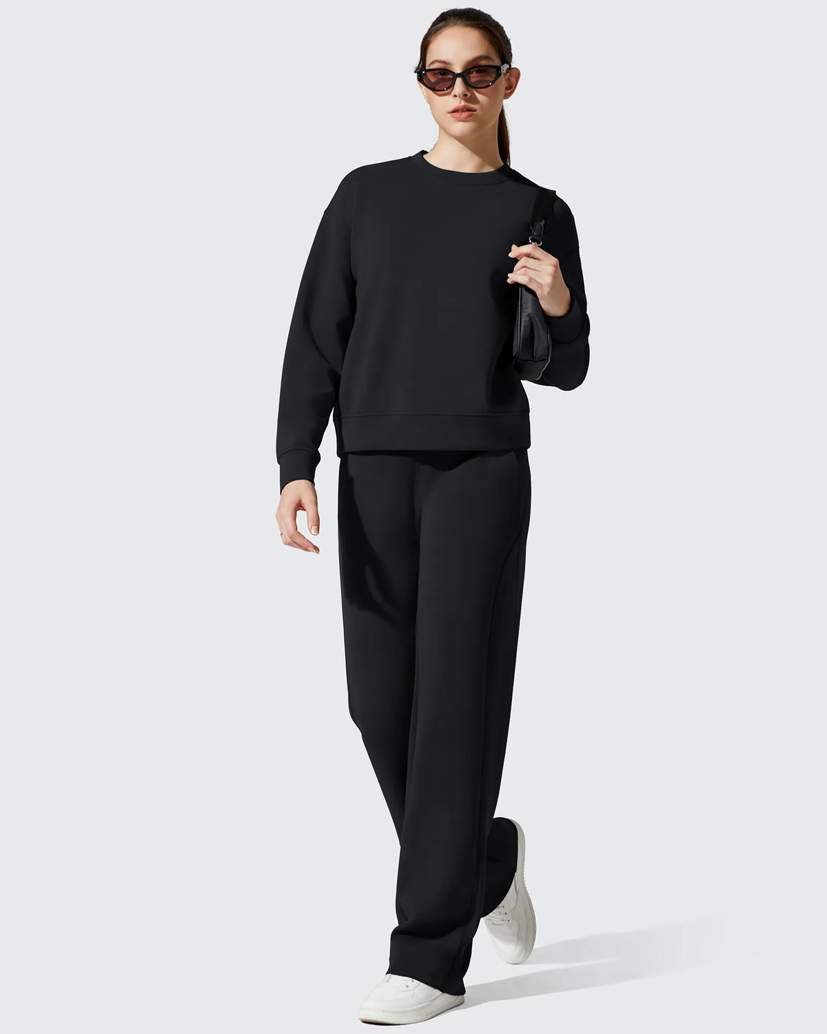 G4Free Activewear - Smoofit Fleece Crewneck Pullover Long Sleeve Hoodies -GF25F711AA-S-GF25F711AB-M-GF25F711AC-L-GF25F711AD-XL-GF25F711AE-XXL