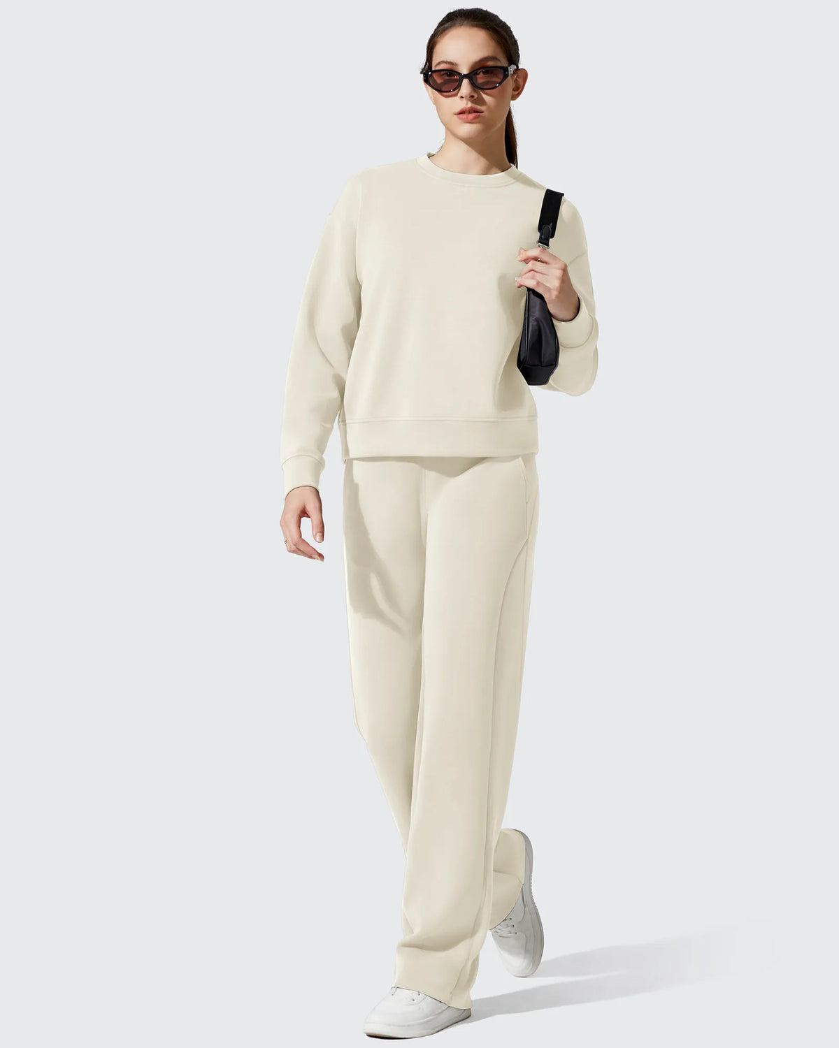 G4Free Activewear - Smoofit Fleece Crewneck Pullover Long Sleeve Hoodies -GF25F711AA-S-GF25F711AB-M-GF25F711AC-L-GF25F711AD-XL-GF25F711AE-XXL