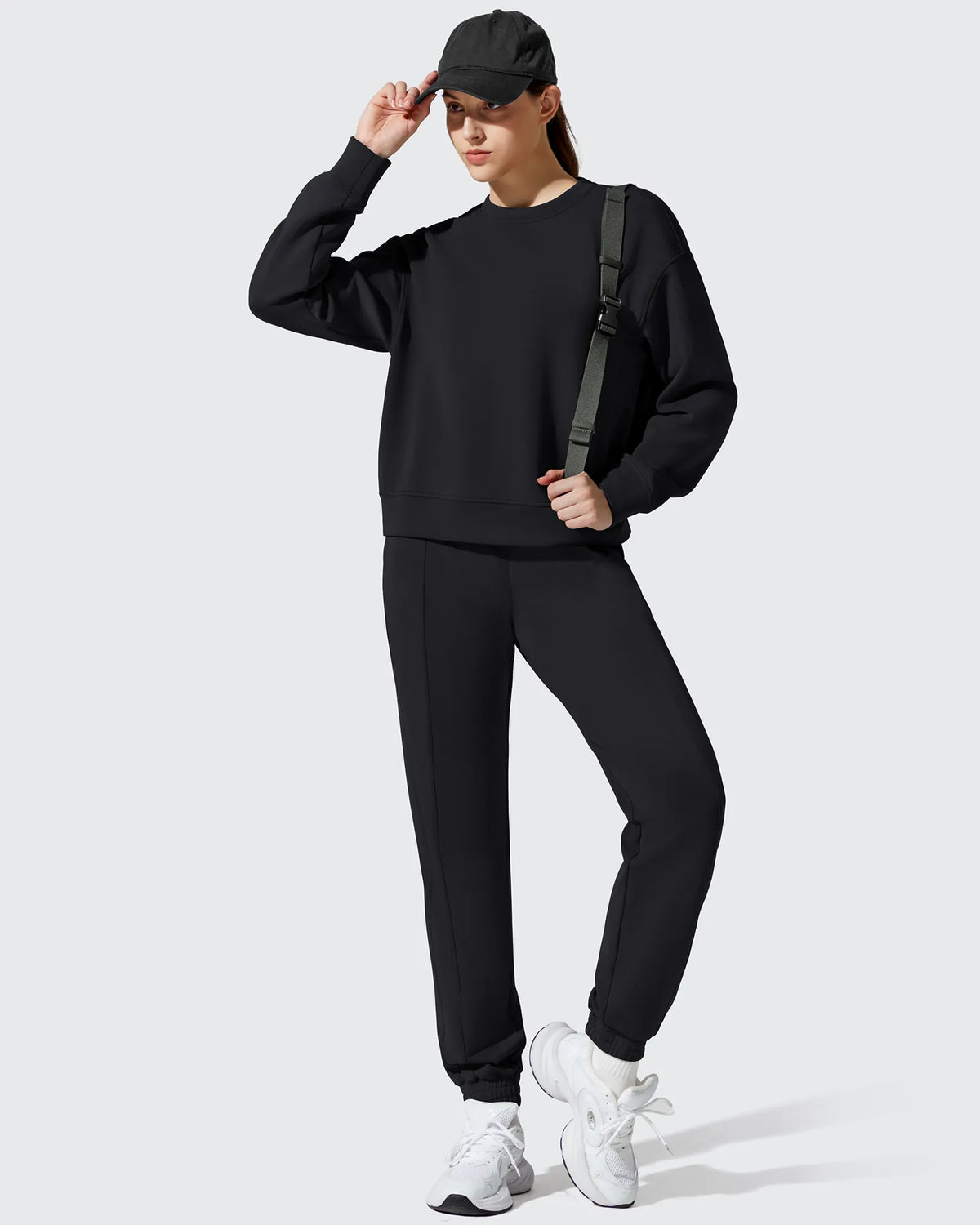 G4Free Activewear - Smoofit Fleece Crewneck Pullover Long Sleeve Hoodies -GF25F711AA-S-GF25F711AB-M-GF25F711AC-L-GF25F711AD-XL-GF25F711AE-XXL