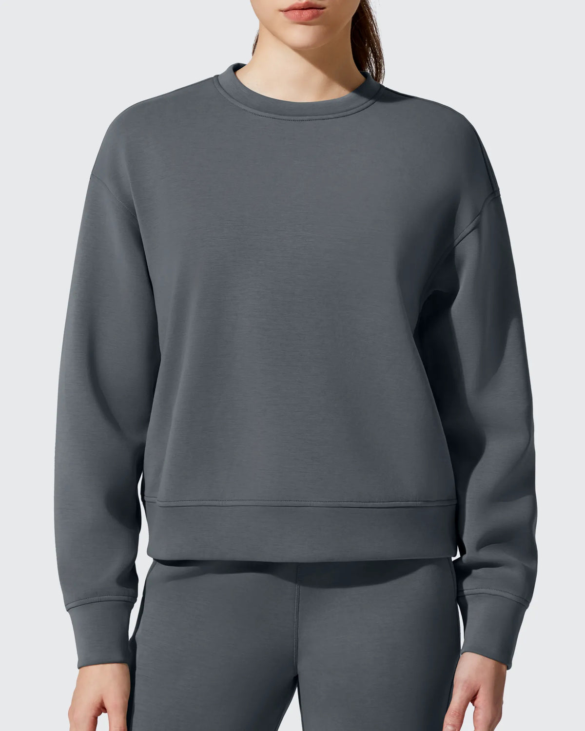 G4Free Activewear - Smoofit Fleece Crewneck Pullover Long Sleeve Hoodies -GF25F711AA-S-GF25F711AB-M-GF25F711AC-L-GF25F711AD-XL-GF25F711AE-XXL