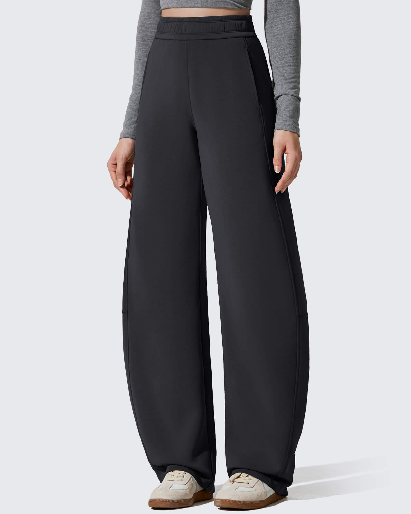 G4Free Activewear - Smoofit Fleece Lined Baggy Barrel Wide Leg Sweatpants -GF25J611AF-XS-GF25J612AF-XS-GF25J613AF-XS-GF25J611AA-S-GF25J612AA-S