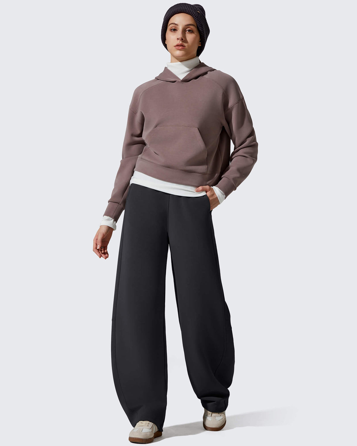 G4Free Activewear - Smoofit Fleece Lined Baggy Barrel Wide Leg Sweatpants -GF25J611AF-XS-GF25J612AF-XS-GF25J613AF-XS-GF25J611AA-S-GF25J612AA-S