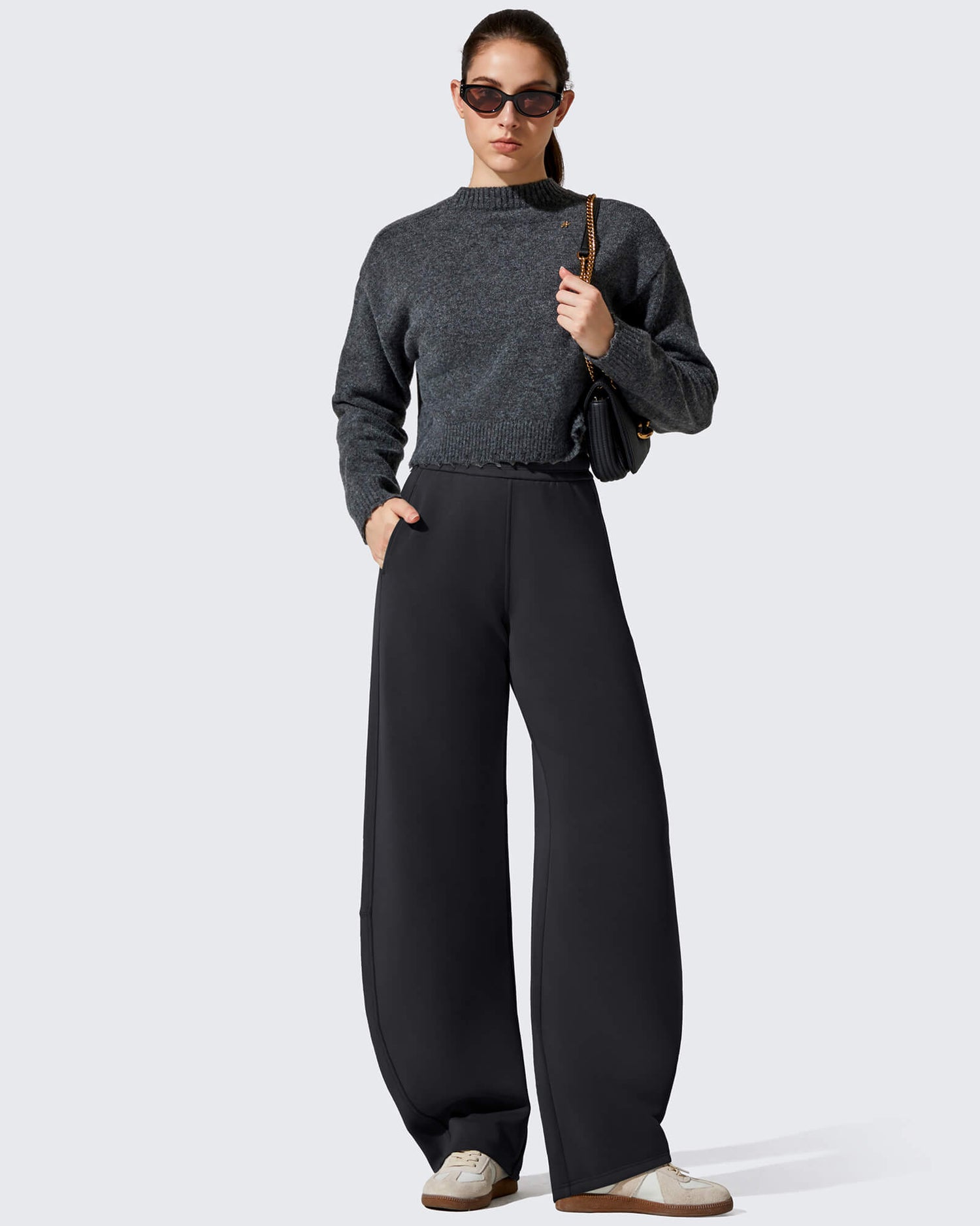 G4Free Activewear - Smoofit Fleece Lined Baggy Barrel Wide Leg Sweatpants -GF25J611AF-XS-GF25J612AF-XS-GF25J613AF-XS-GF25J611AA-S-GF25J612AA-S