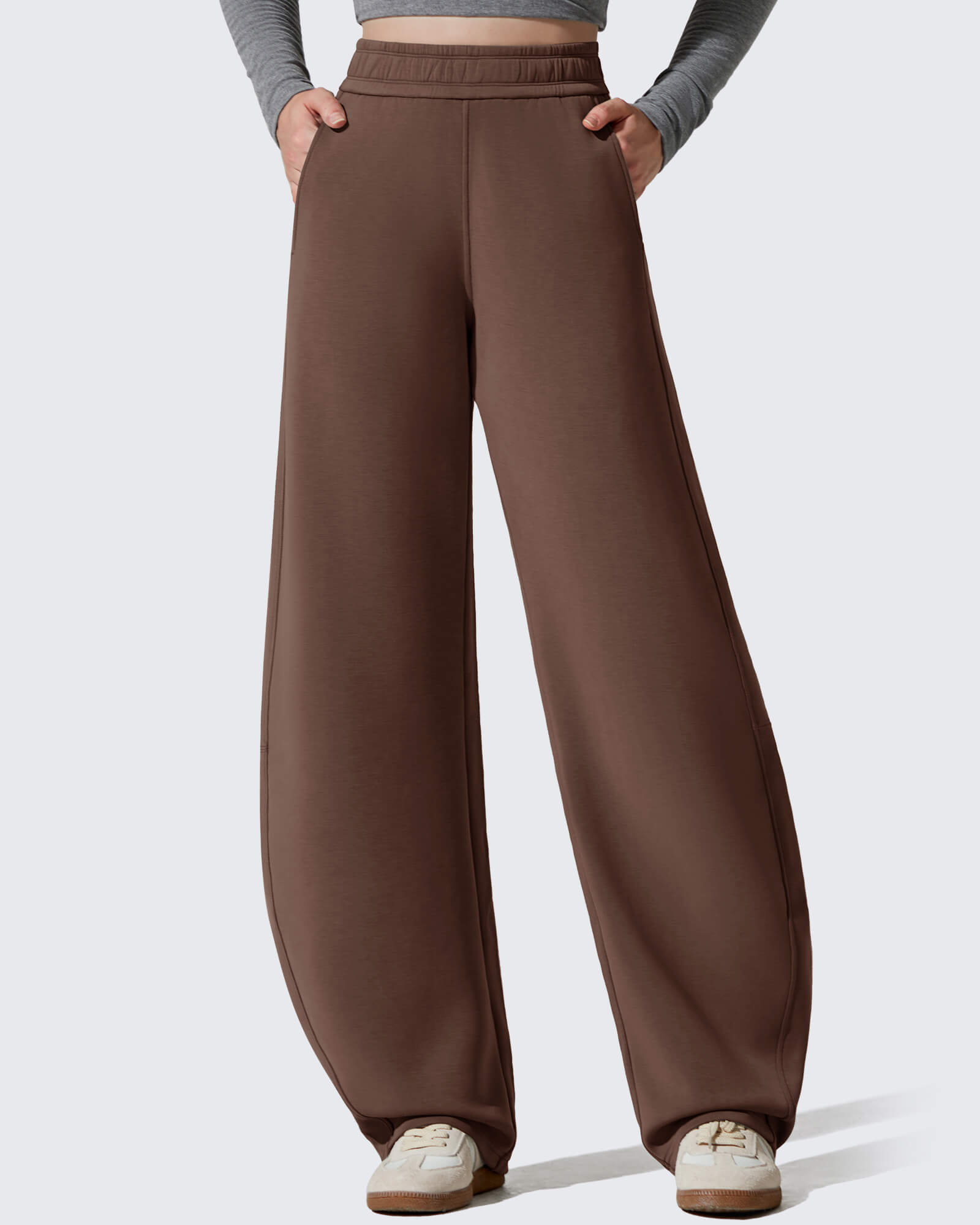 G4Free Activewear - Smoofit Fleece Lined Baggy Barrel Wide Leg Sweatpants -GF25J611AF-XS-GF25J612AF-XS-GF25J613AF-XS-GF25J611AA-S-GF25J612AA-S