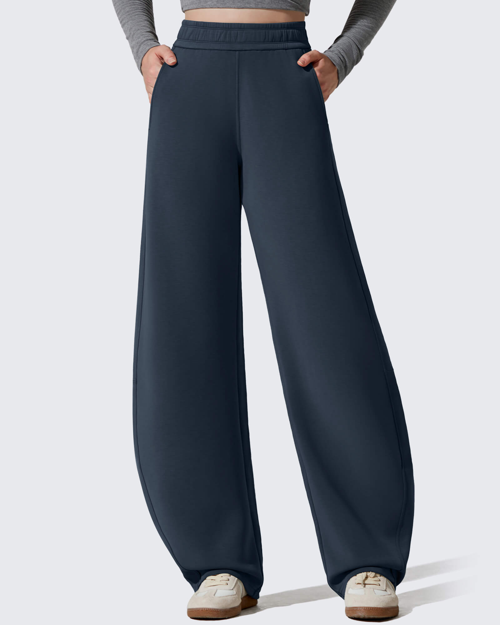 G4Free Activewear - Smoofit Fleece Lined Baggy Barrel Wide Leg Sweatpants -GF25J611AF-XS-GF25J612AF-XS-GF25J613AF-XS-GF25J611AA-S-GF25J612AA-S