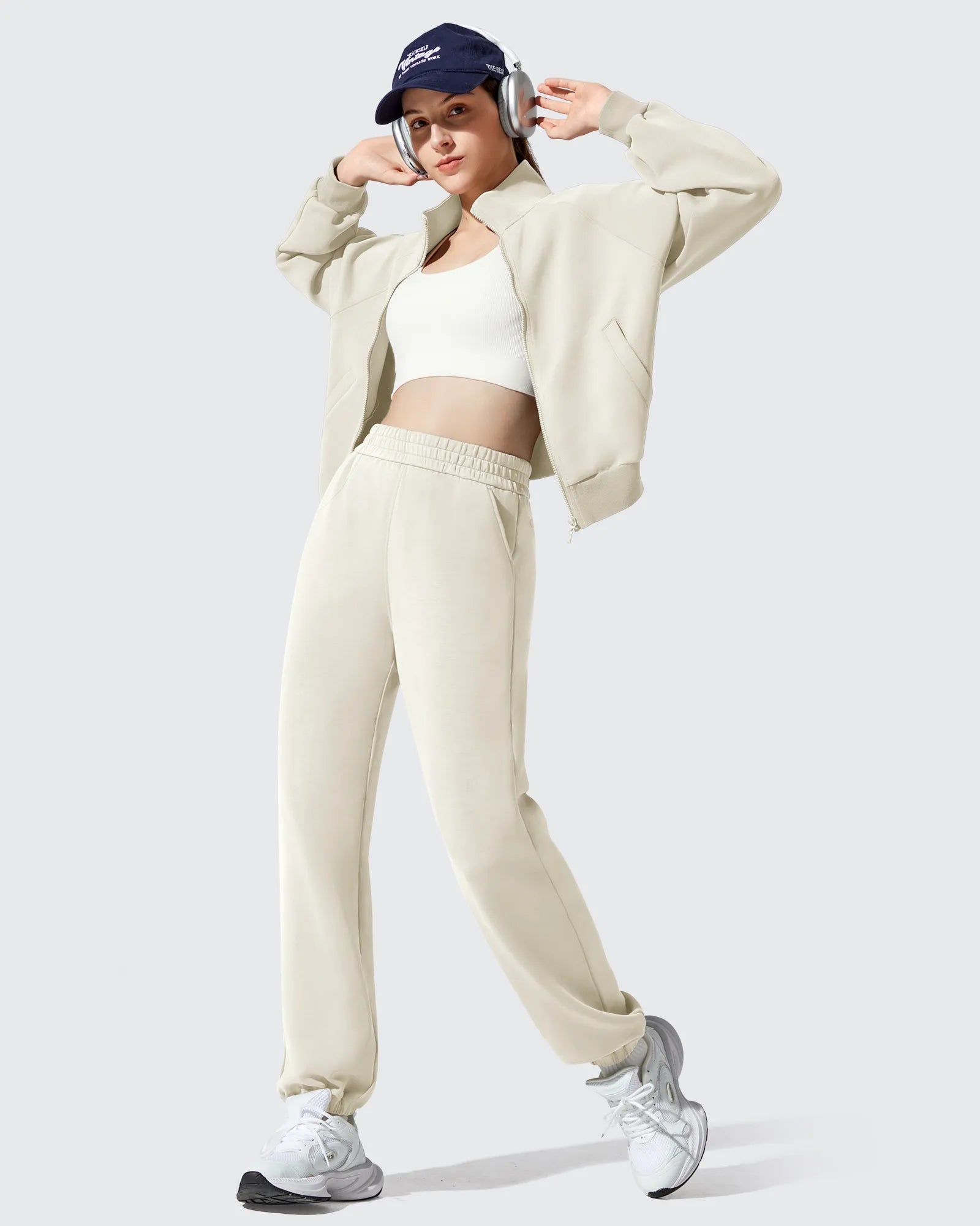 G4Free Activewear - Smoofit Fleece Lined High Waist Joggers Sweatpants -GF25D719AA-S-GF25D720AA-S-GF25D721AA-S-GF25D719AB-M-GF25D720AB-M