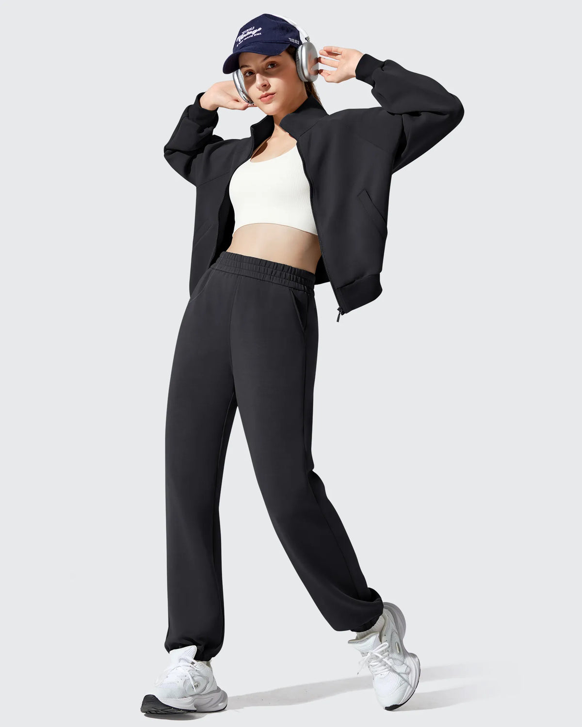 G4Free Activewear - Smoofit Fleece Lined High Waist Joggers Sweatpants -GF25D719AA-S-GF25D720AA-S-GF25D721AA-S-GF25D719AB-M-GF25D720AB-M