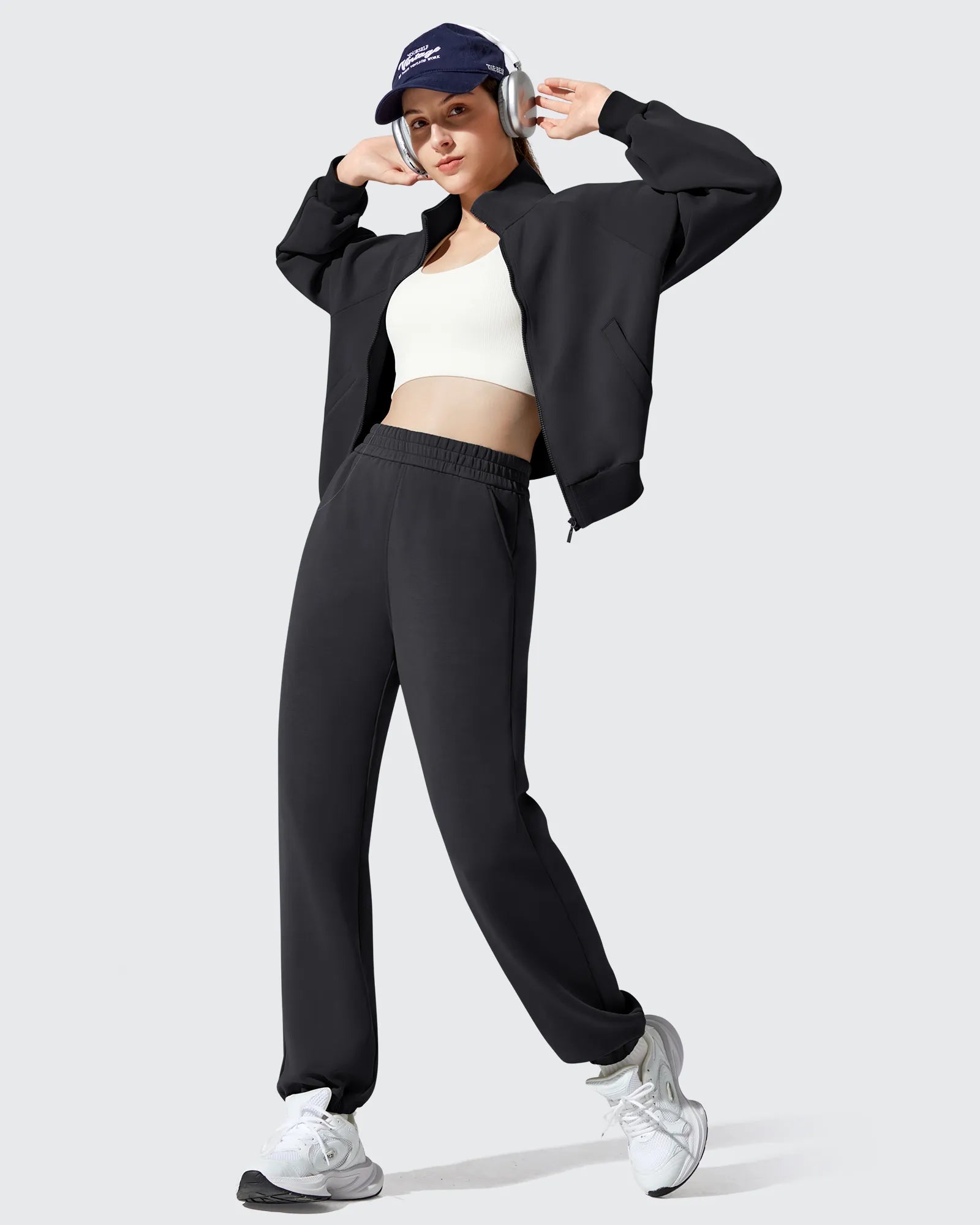 G4Free Activewear - Smoofit Fleece Lined High Waist Joggers Sweatpants -GF25D719AA-S-GF25D720AA-S-GF25D721AA-S-GF25D719AB-M-GF25D720AB-M
