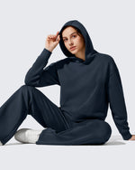 G4Free Activewear - Smoofit Fleece Long Sleeve Pullover Hoodies -GF25F722AF-XS-GF25F722AA-S-GF25F722AB-M-GF25F722AC-L-GF25F722AD-XL