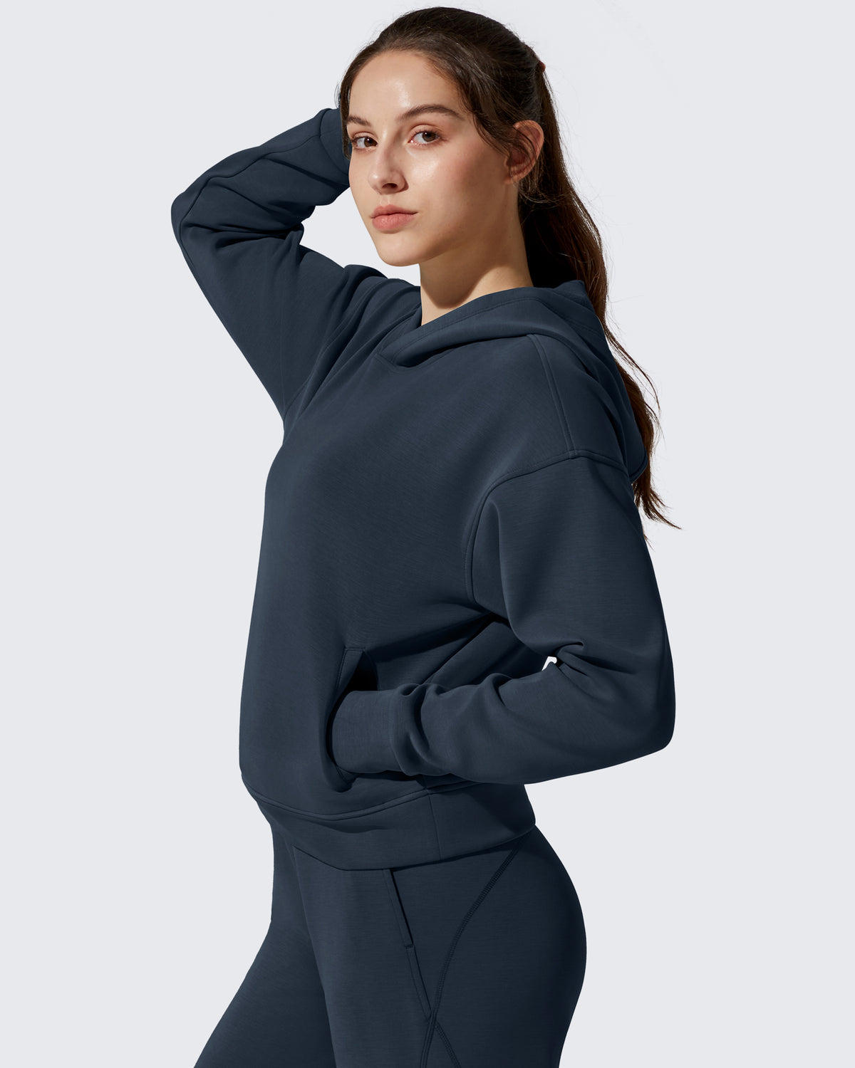 G4Free Activewear - Smoofit Fleece Long Sleeve Pullover Hoodies -GF25F722AF-XS-GF25F722AA-S-GF25F722AB-M-GF25F722AC-L-GF25F722AD-XL