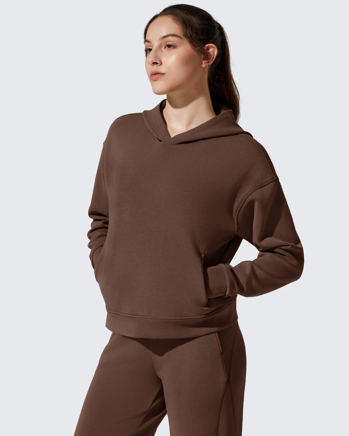 G4Free Activewear - Smoofit Fleece Long Sleeve Pullover Hoodies -GF25F722AF-XS-GF25F722AA-S-GF25F722AB-M-GF25F722AC-L-GF25F722AD-XL