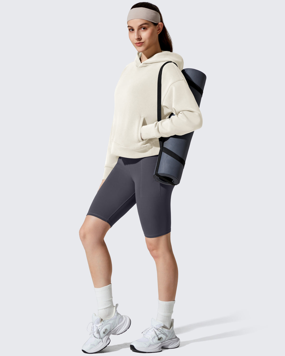 G4Free Activewear - Smoofit Fleece Long Sleeve Pullover Hoodies -GF25F722AF-XS-GF25F722AA-S-GF25F722AB-M-GF25F722AC-L-GF25F722AD-XL