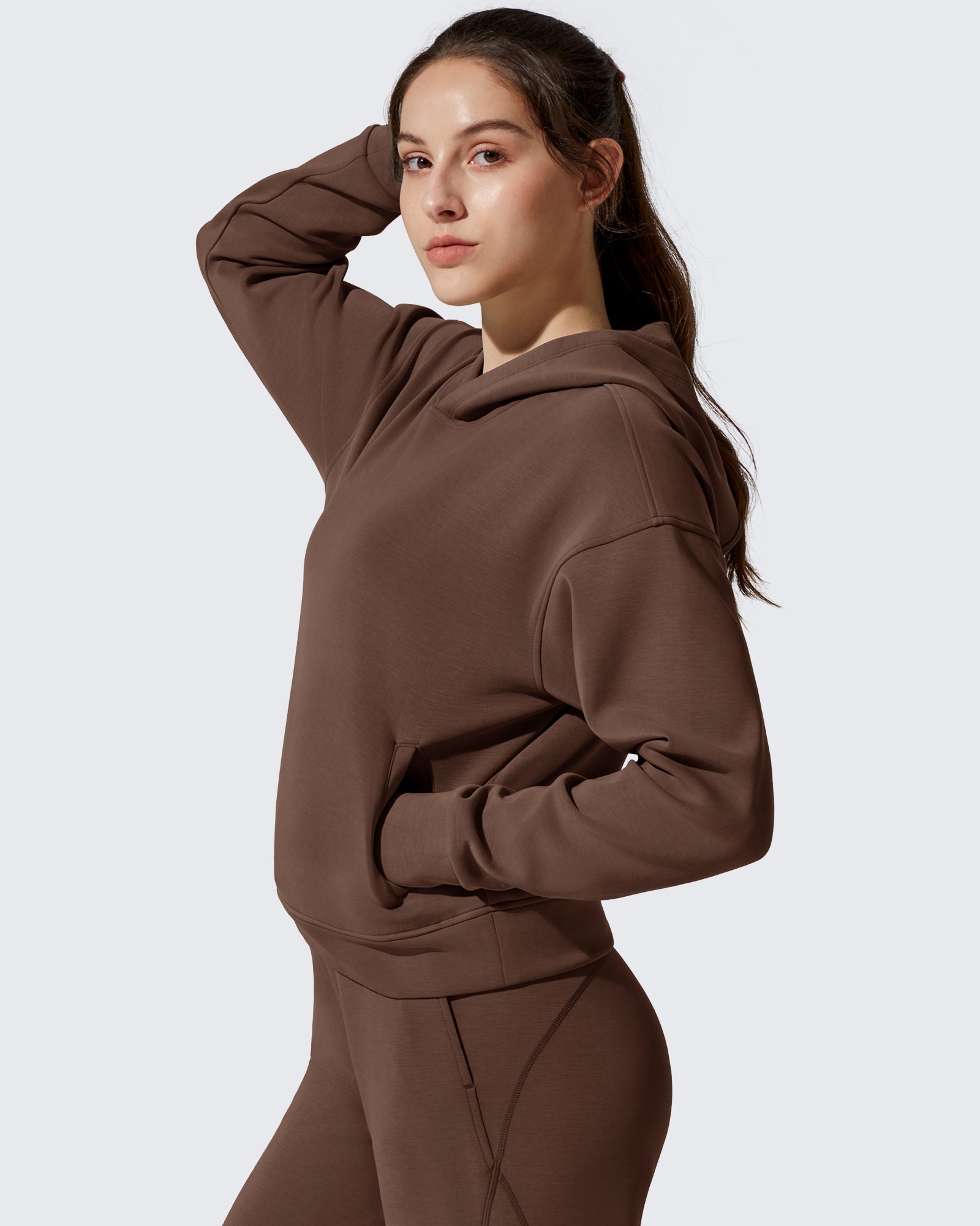 G4Free Activewear - Smoofit Fleece Long Sleeve Pullover Hoodies -GF25F722AF-XS-GF25F722AA-S-GF25F722AB-M-GF25F722AC-L-GF25F722AD-XL