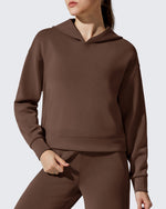 G4Free Activewear - Smoofit Fleece Long Sleeve Pullover Hoodies -GF25F722AF-XS-GF25F722AA-S-GF25F722AB-M-GF25F722AC-L-GF25F722AD-XL