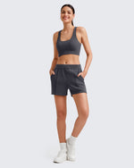 G4Free Activewear - Smoofit Front Pleats Elasticity Sweat Shorts -GF25E319AA-S-GF25E319AB-M-GF25E319AC-L-GF25E319AD-XL-GF25E319AE-XXL
