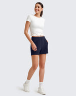 G4Free Activewear - Smoofit Front Pleats Elasticity Sweat Shorts -GF25E319AA-S-GF25E319AB-M-GF25E319AC-L-GF25E319AD-XL-GF25E319AE-XXL