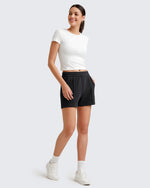 G4Free Activewear - Smoofit Front Pleats Elasticity Sweat Shorts -GF25E319AA-S-GF25E319AB-M-GF25E319AC-L-GF25E319AD-XL-GF25E319AE-XXL