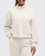 G4Free Activewear - Smoofit Half-Zip Mock Neck Long Sleeve Sweatshirts -GF25F519AA-S-GF25F519AB-M-GF25F519AC-L-GF25F519AD-XL-GF25F519AE-XXL