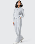 G4Free Activewear - Smoofit Half-Zip White Piping Mock Neck Pullover Sweatshirts -GF25F557AF-XS-GF25F557AA-S-GF25F557AB-M-GF25F557AC-L-GF25F557AD-XL