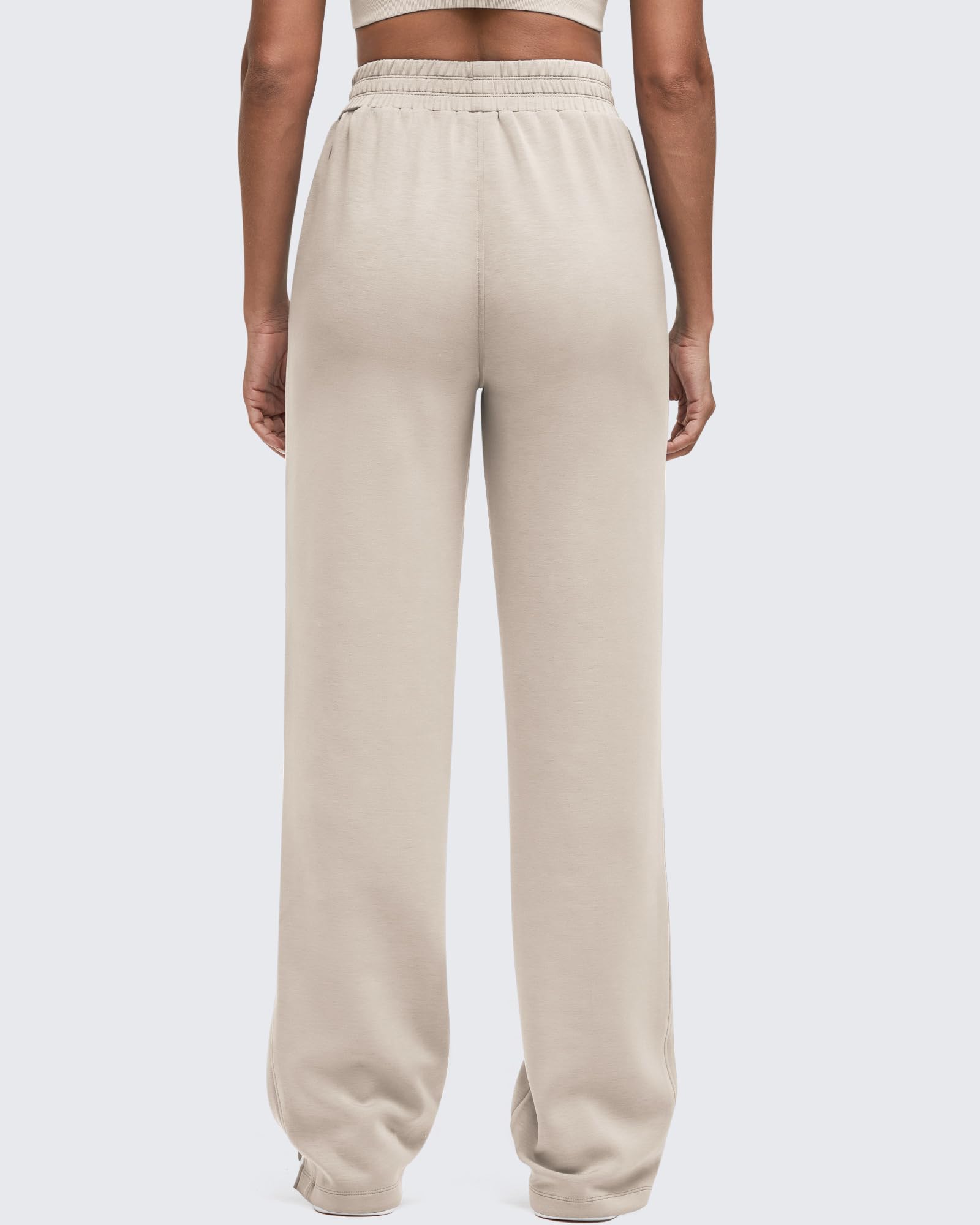 G4Free Activewear - Smoofit High-Waist Side Slit Wide Leg Sweatpants -GF25J544AF-XS-GF25J545AF-XS-GF25J546AF-XS-GF25J544AA-S-GF25J545AA-S