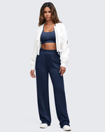 G4Free Activewear - Smoofit High-Waist Side Slit Wide Leg Sweatpants -GF25J544AF-XS-GF25J545AF-XS-GF25J546AF-XS-GF25J544AA-S-GF25J545AA-S