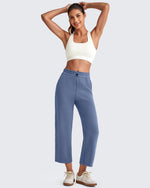 G4Free Activewear - Smoofit High Waist Wide Leg Capris Pants -GF25J293AA-S-GF25J293AB-M-GF25J293AC-L-GF25J293AD-XL-GF25J293AE-XXL