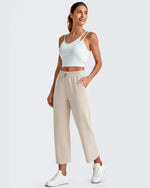 G4Free Activewear - Smoofit High Waist Wide Leg Capris Pants -GF25J293AA-S-GF25J293AB-M-GF25J293AC-L-GF25J293AD-XL-GF25J293AE-XXL