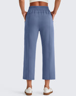 G4Free Activewear - Smoofit High Waist Wide Leg Capris Pants -GF25J293AA-S-GF25J293AB-M-GF25J293AC-L-GF25J293AD-XL-GF25J293AE-XXL