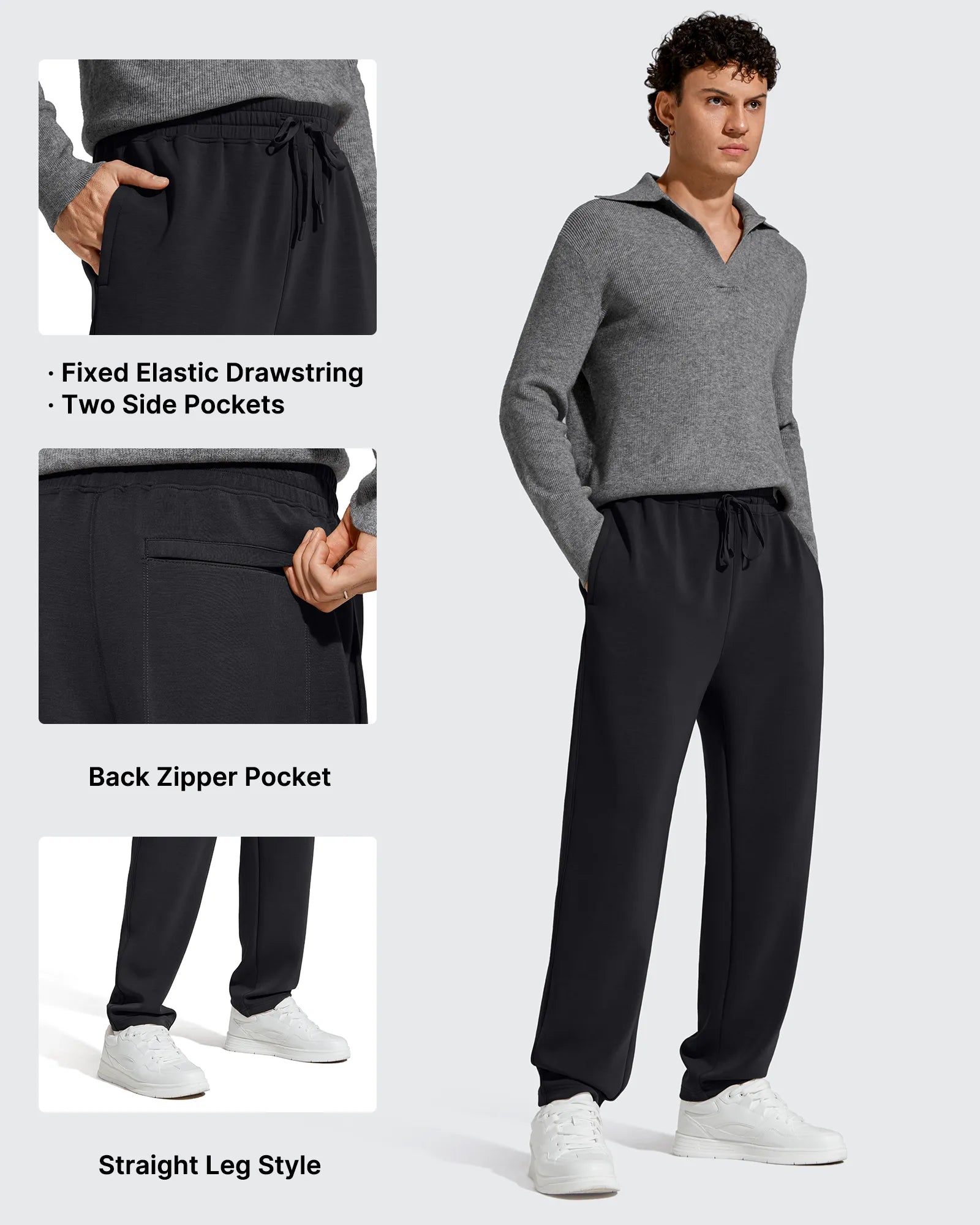 G4Free Activewear - Smoofit Men's Fleece-Lined Drawstring Thermal Sweatpants -GF25DM726AA-S-GF25DM727AA-S-GF25DM726AB-M-GF25DM727AB-M-GF25DM726AC-L
