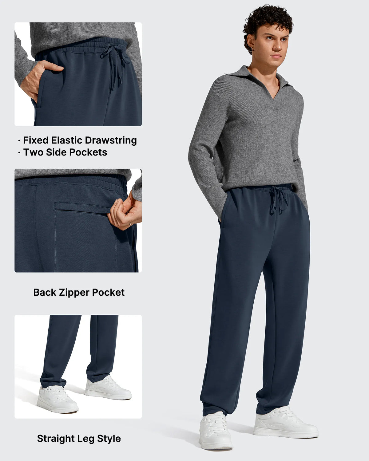 G4Free Activewear - Smoofit Men's Fleece-Lined Drawstring Thermal Sweatpants -GF25DM726AA-S-GF25DM727AA-S-GF25DM726AB-M-GF25DM727AB-M-GF25DM726AC-L