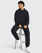 G4Free Activewear - Smoofit Men's Fleece-Lined Pockets Hoodies Pullover Sweatshirts -GF25FM729BA-S-GF25FM729BB-M-GF25FM729BC-L-GF25FM729BD-XL-GF25FM729BE-XXL