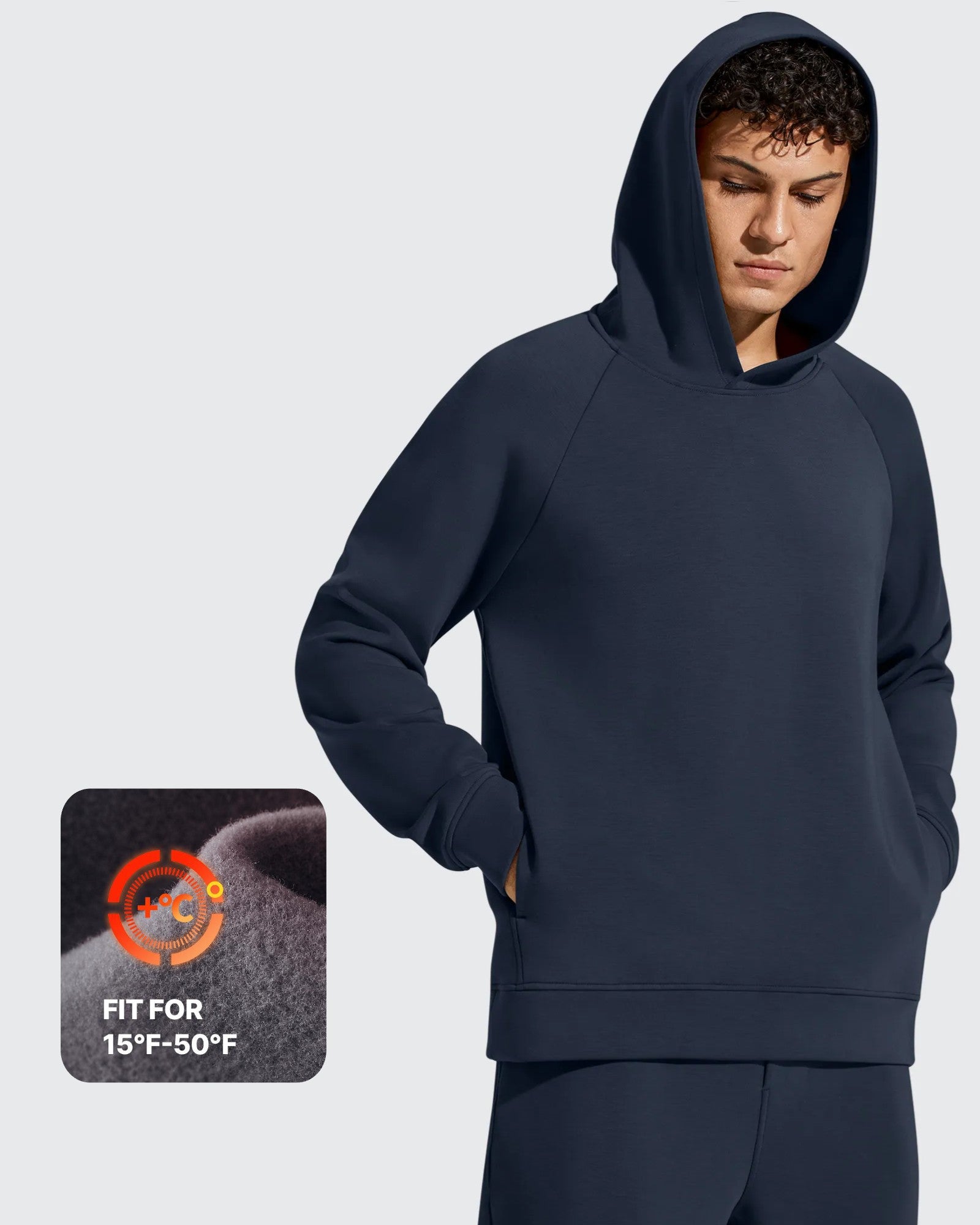 G4Free Activewear - Smoofit Men's Fleece-Lined Pockets Hoodies Pullover Sweatshirts -GF25FM729BA-S-GF25FM729BB-M-GF25FM729BC-L-GF25FM729BD-XL-GF25FM729BE-XXL