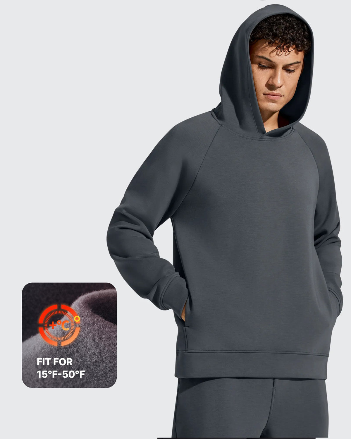 G4Free Activewear - Smoofit Men's Fleece-Lined Pockets Hoodies Pullover Sweatshirts -GF25FM729BA-S-GF25FM729BB-M-GF25FM729BC-L-GF25FM729BD-XL-GF25FM729BE-XXL