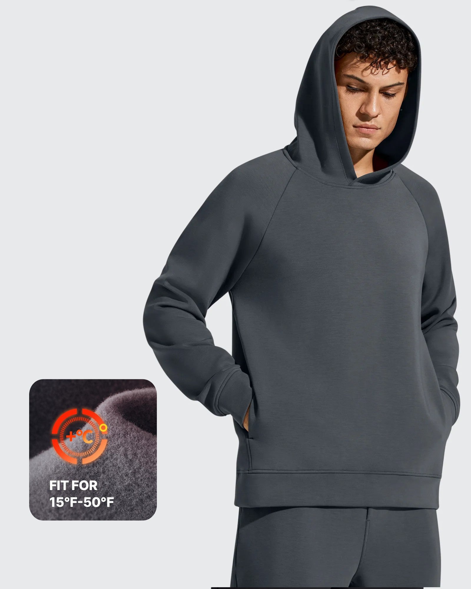 G4Free Activewear - Smoofit Men's Fleece-Lined Pockets Hoodies Pullover Sweatshirts -GF25FM729BA-S-GF25FM729BB-M-GF25FM729BC-L-GF25FM729BD-XL-GF25FM729BE-XXL