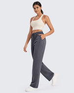 G4Free Activewear - Smoofit Mid-Waist Wide Leg Sweatpants 27 -GF24J235AA-S-GF24J235AB-M-GF24J235AC-L-GF24J235AD-XL-GF24J235AE-XXL