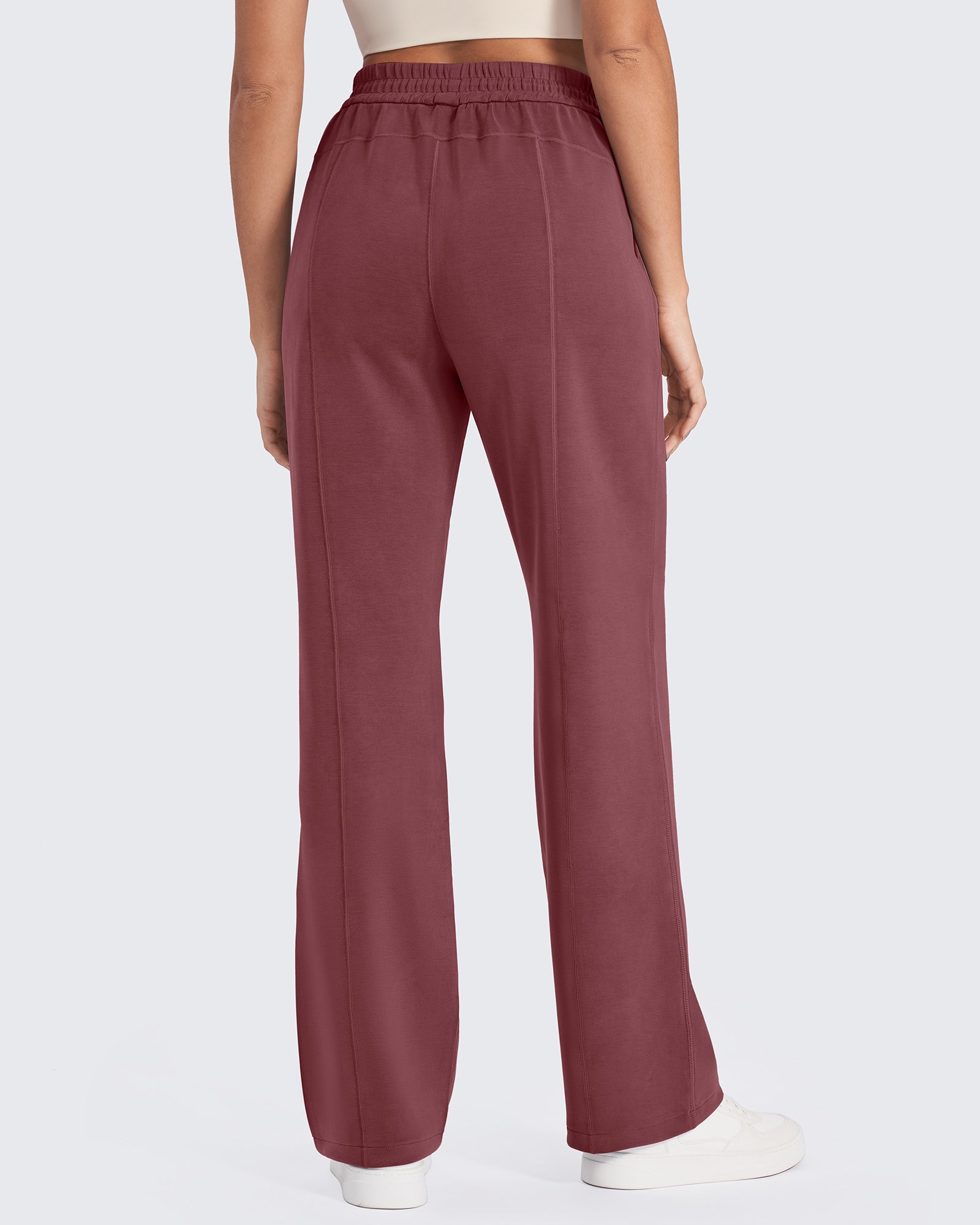 G4Free Activewear - Smoofit Mid-Waist Wide Leg Sweatpants 27 -GF24J235AA-S-GF24J235AB-M-GF24J235AC-L-GF24J235AD-XL-GF24J235AE-XXL