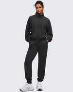 G4Free Activewear - Smoofit Mock Neck Zip Up Pockets Jackets -GF25M528EA-S-GF25M528EB-M-GF25M528EC-L-GF25M528ED-XL-GF25M528EE-XXL