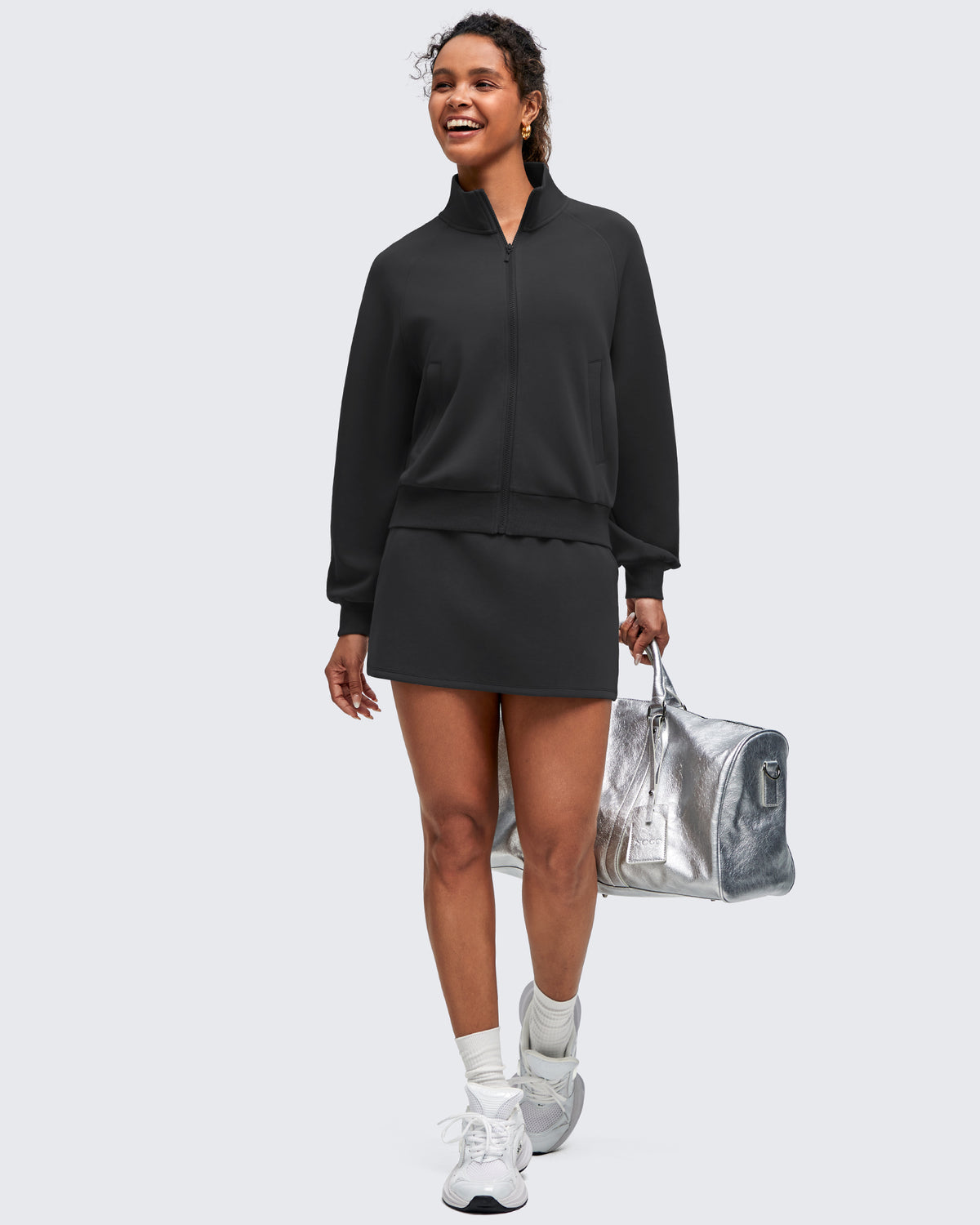 G4Free Activewear - Smoofit Mock Neck Zip Up Pockets Jackets -GF25M528EA-S-GF25M528EB-M-GF25M528EC-L-GF25M528ED-XL-GF25M528EE-XXL