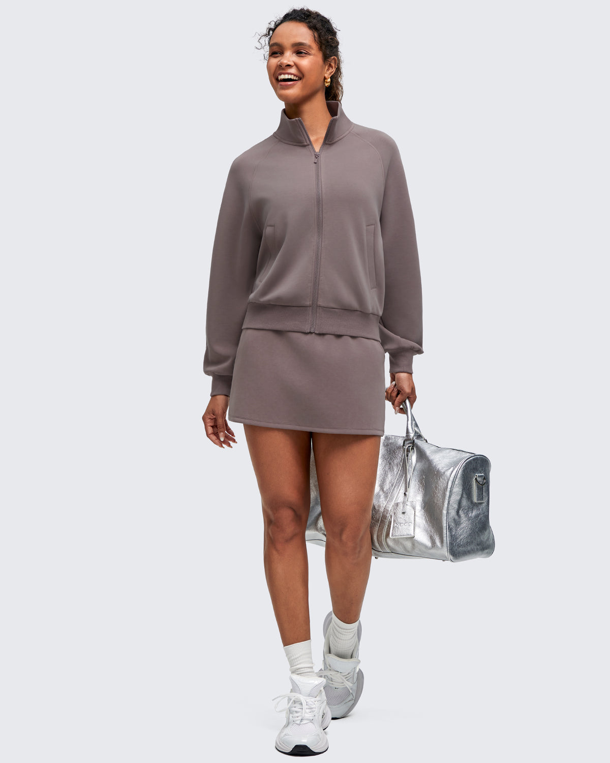 G4Free Activewear - Smoofit Mock Neck Zip Up Pockets Jackets -GF25M528EA-S-GF25M528EB-M-GF25M528EC-L-GF25M528ED-XL-GF25M528EE-XXL