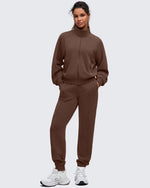 G4Free Activewear - Smoofit Mock Neck Zip Up Pockets Jackets -GF25M528EA-S-GF25M528EB-M-GF25M528EC-L-GF25M528ED-XL-GF25M528EE-XXL