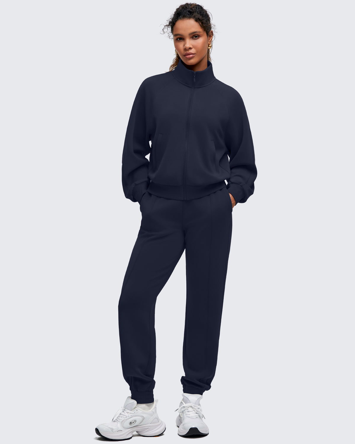 G4Free Activewear - Smoofit Mock Neck Zip Up Pockets Jackets -GF25M528EA-S-GF25M528EB-M-GF25M528EC-L-GF25M528ED-XL-GF25M528EE-XXL