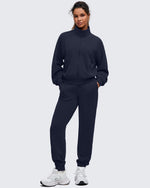 G4Free Activewear - Smoofit Mock Neck Zip Up Pockets Jackets -GF25M528EA-S-GF25M528EB-M-GF25M528EC-L-GF25M528ED-XL-GF25M528EE-XXL