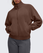 G4Free Activewear - Smoofit Mock Neck Zip Up Pockets Jackets -GF25M528EA-S-GF25M528EB-M-GF25M528EC-L-GF25M528ED-XL-GF25M528EE-XXL