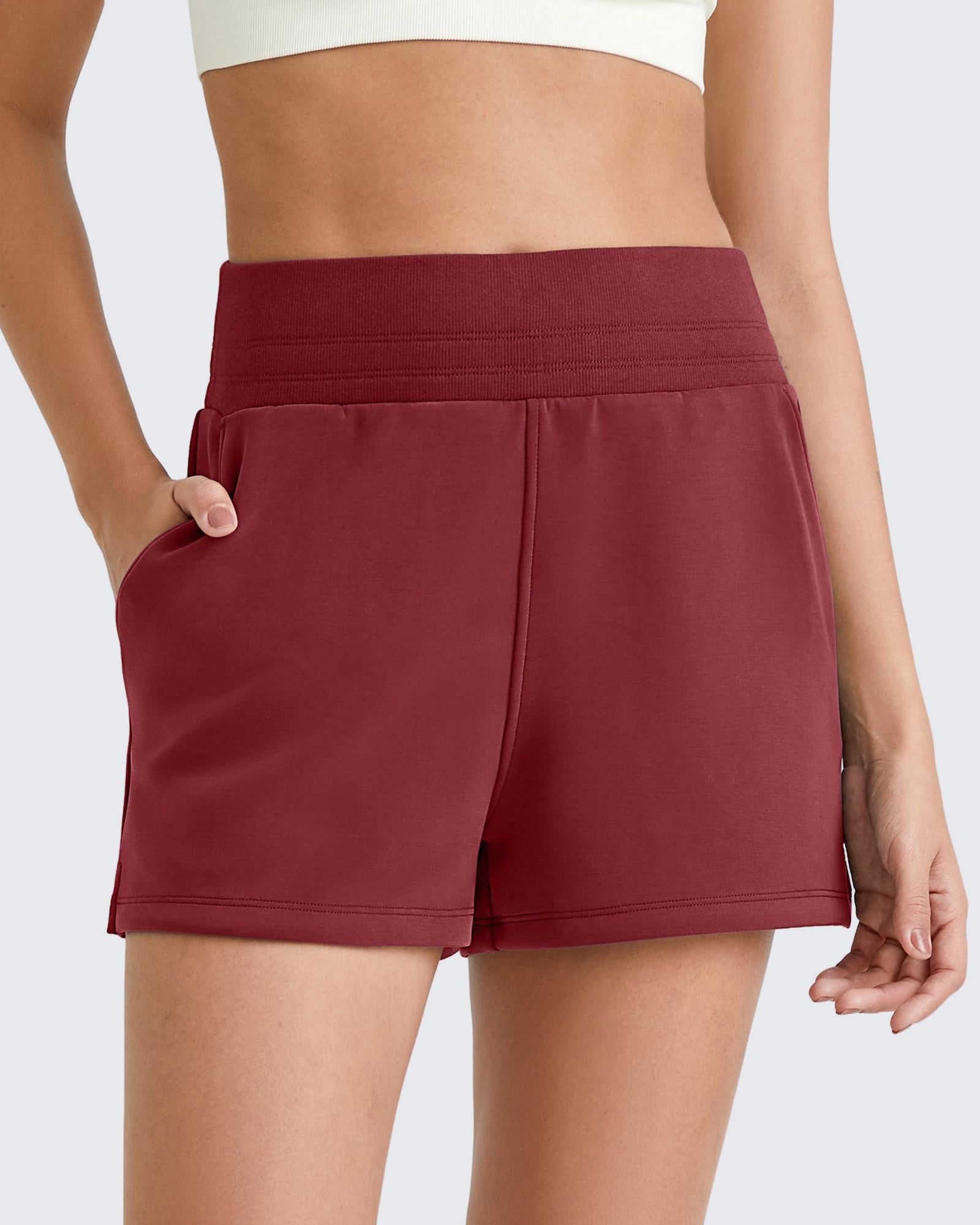 G4Free Activewear - Smoofit Modal Casual Sweat Shorts -GF25E351AA-S-GF25E351AB-M-GF25E351AC-L-GF25E351AD-XL-GF25E351AE-XXL