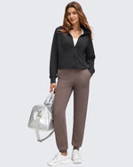 G4Free Activewear - Smoofit Modal Zip Up Mock Neck Pockets Sweatshirts -GF25M551AF-XS-GF25M551AA-S-GF25M551AB-M-GF25M551AC-L-GF25M551AD-XL