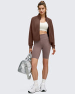 G4Free Activewear - Smoofit Modal Zip Up Mock Neck Pockets Sweatshirts -GF25M551AF-XS-GF25M551AA-S-GF25M551AB-M-GF25M551AC-L-GF25M551AD-XL