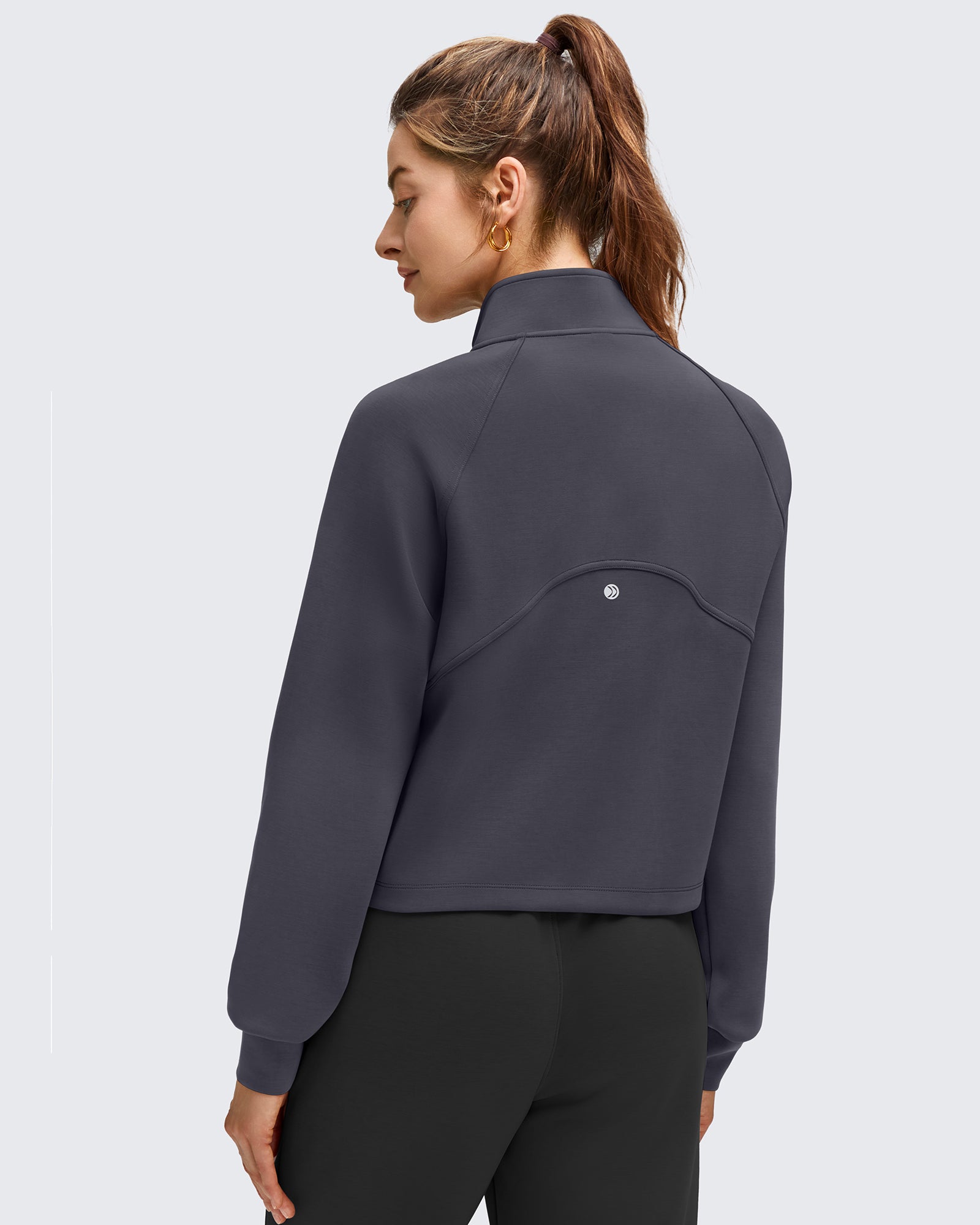 G4Free Activewear - Smoofit Modal Zip Up Mock Neck Pockets Sweatshirts -GF25M551AF-XS-GF25M551AA-S-GF25M551AB-M-GF25M551AC-L-GF25M551AD-XL